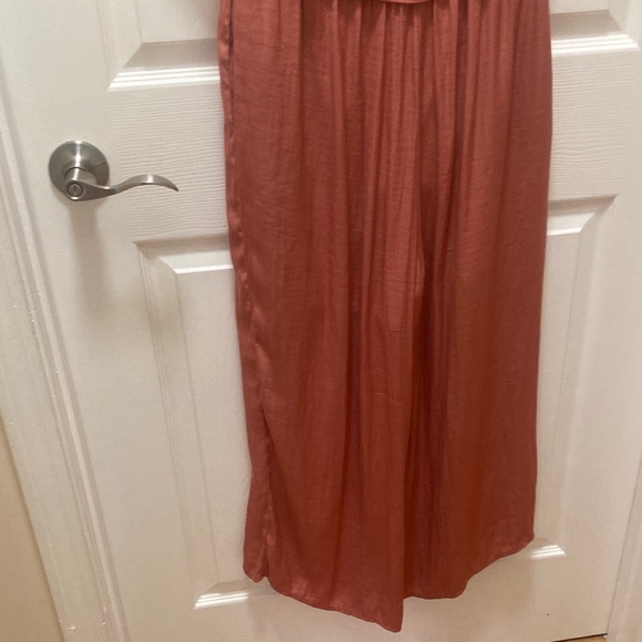 Naked Zebra Rust Cropped Jumpsuit - Picture 5 of 6